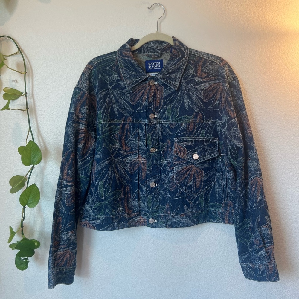 Patterned Jean Jacket - image 1